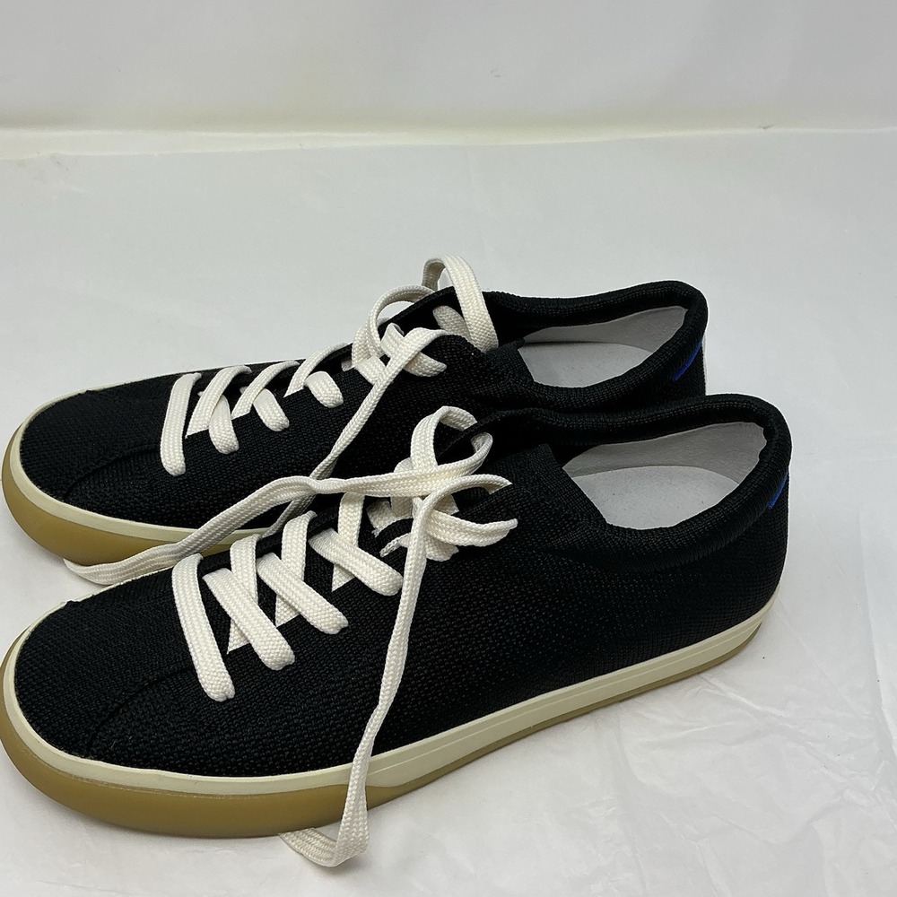 Rothy's The Lace Up Sneaker Women's US 8 Black Knit Soft Flexible Comfort Flats - Picture 12 of 14